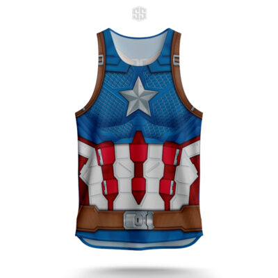 Super Running Singlet Captain America