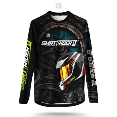 SMRT Rider Motorcycle Long Sleeve Shirt Born Fast (MC0003)